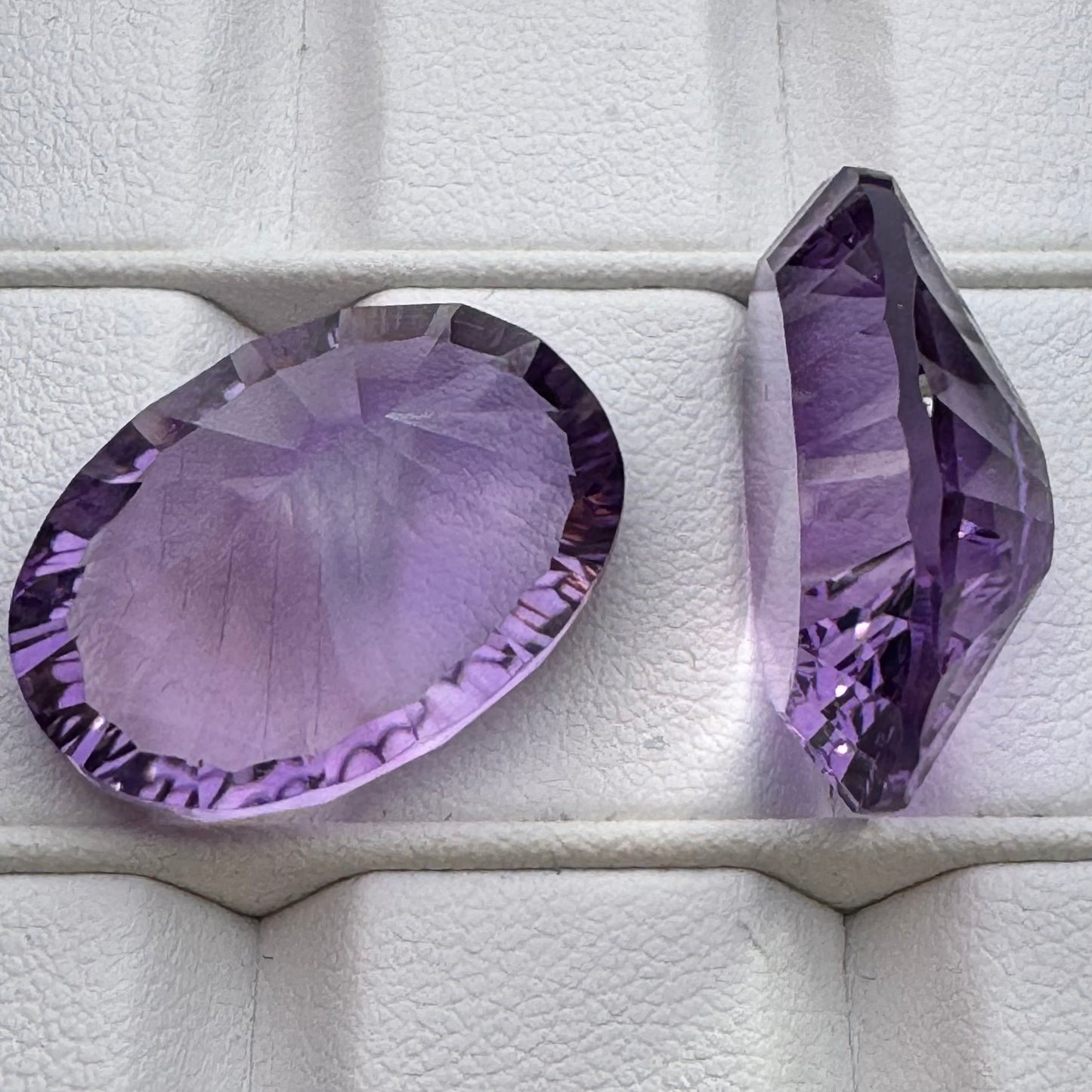 1 Piece Purple Amethyst Oval Cut Faceted Very Nice Selection Glittering