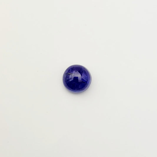 Fine Crafted Dark Blue Tanzanite Cabochon Round