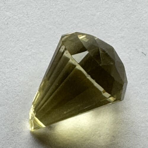 Beautiful Fancy Yellow Citrine In A Rare Cut With Inclusions