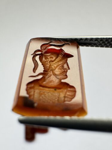 Precise Handwork Engraving In The Carnelian
