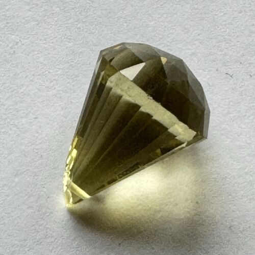 Beautiful Fancy Yellow Citrine In A Rare Cut With Inclusions