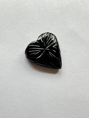 Onyx Hearts With Beautiful Engraving
