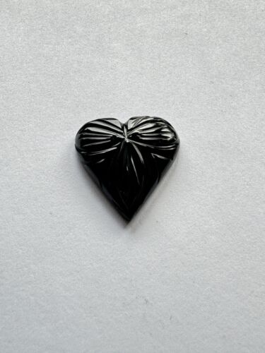 Onyx Hearts With Beautiful Engraving