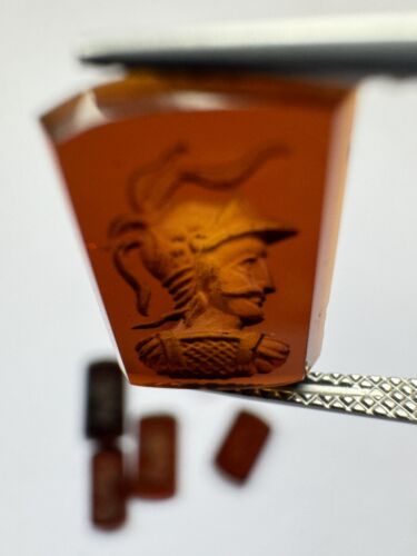 Precise Handwork Engraving In The Carnelian
