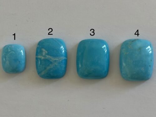Fabulous Turquoise Pillow Gemstones With A Rare Blue Color Like Heaven With Choice