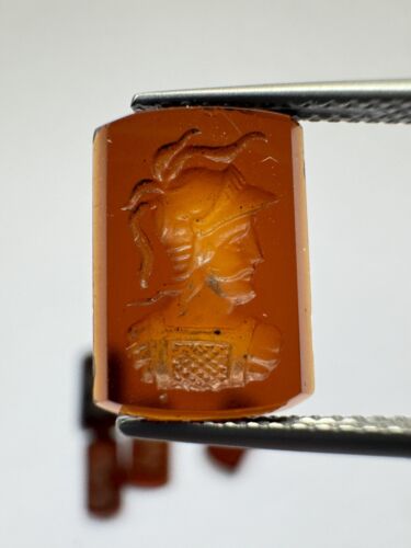 Precise Handwork Engraving In The Carnelian