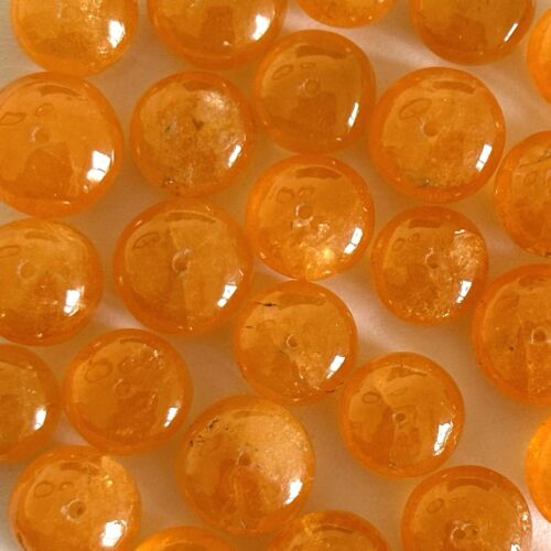 10 Pieces Beautiful Round Fantaorange Spessartin With Holes About 6-7mm