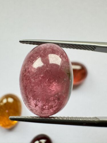 Wonderful Sunset Tourmaline Cabochon Oval 4 Pieces - 43,51 cts