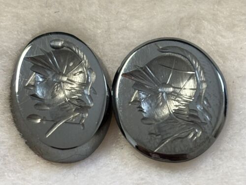 Natural Beauty With oval hematite engraving