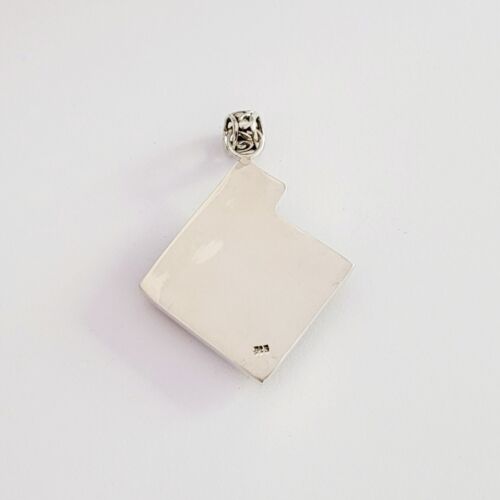 Rare Creative 925 Sterling Silver Pendant Jewelry With Blue Topaz 34.5x29.5mm