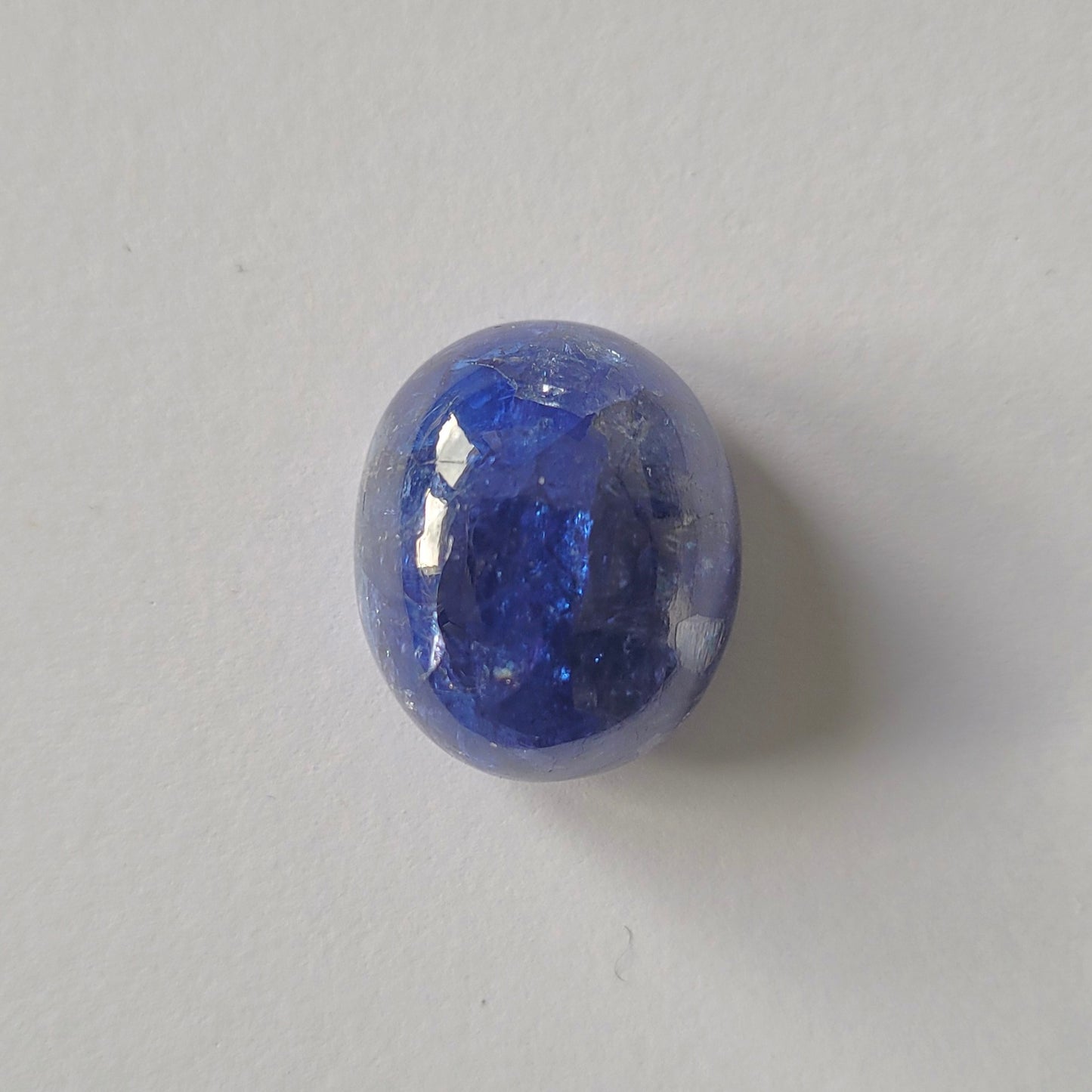 Tanzanite Natural Blue Cabochon 22.4 x18.8mm 45.50 Carats Huge From Tanzania