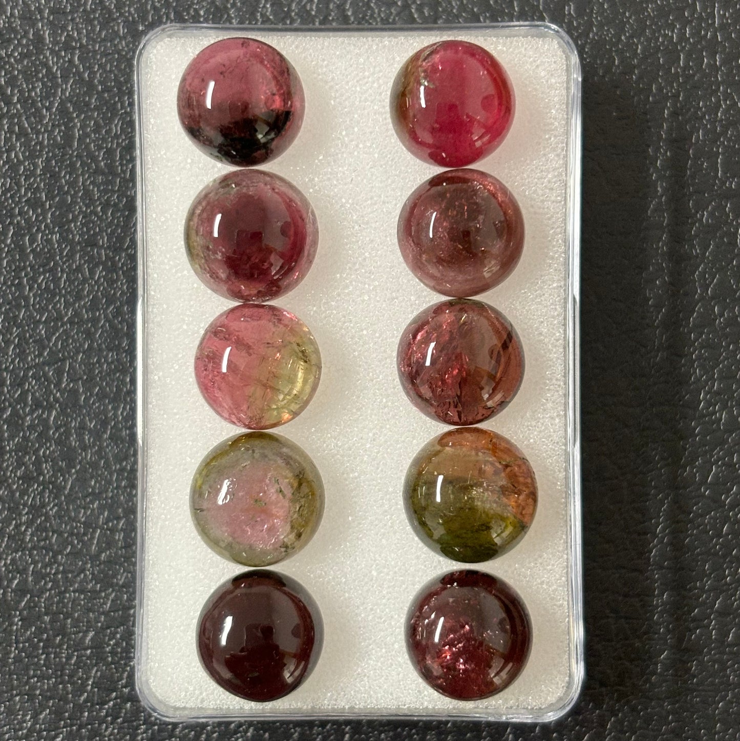 Tourmaline Round Cabochon With Inclusions Approx. 10.7mm 4.5 Cts.