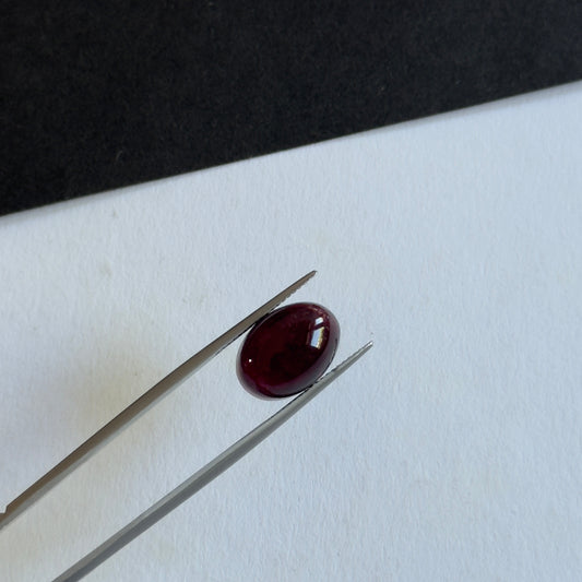 Tourmaline Cabochon with Unique inclusions Dark Pink 9.88cts