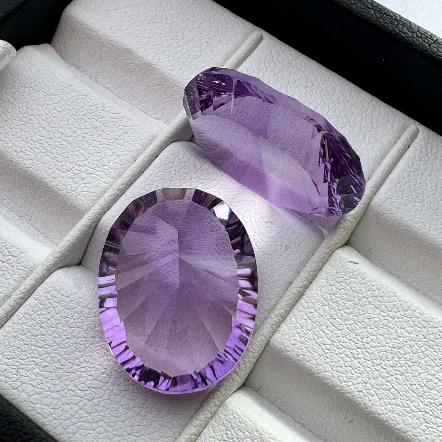 1 Piece Purple Amethyst Oval Cut Faceted Very Nice Selection Glittering