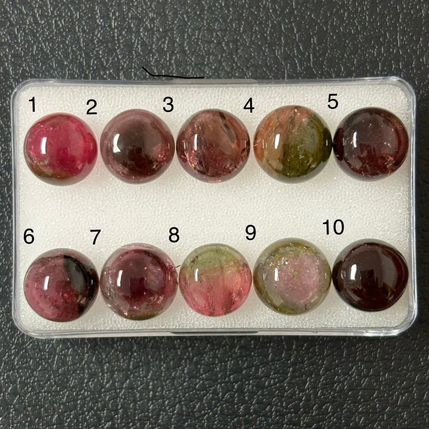 Tourmaline Round Cabochon With Inclusions Approx. 10.7mm 4.5 Cts.