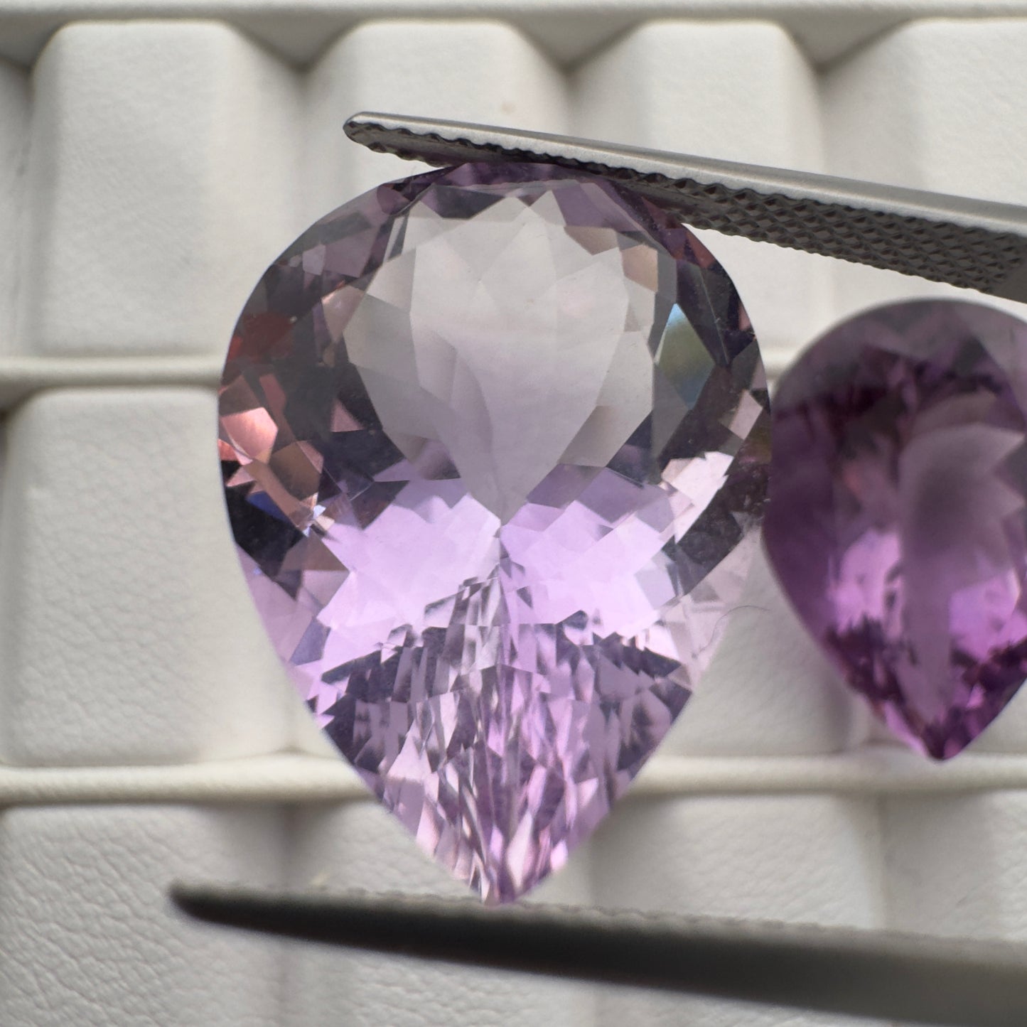 Radiant Amethyst Drop faceted