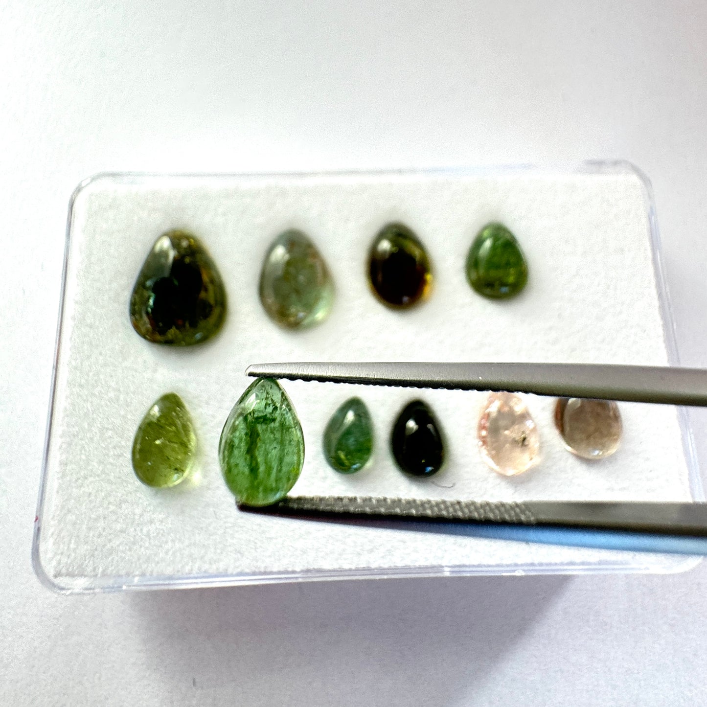 Timeless Beauty With Tourmaline In Natural Shades Drop Shape