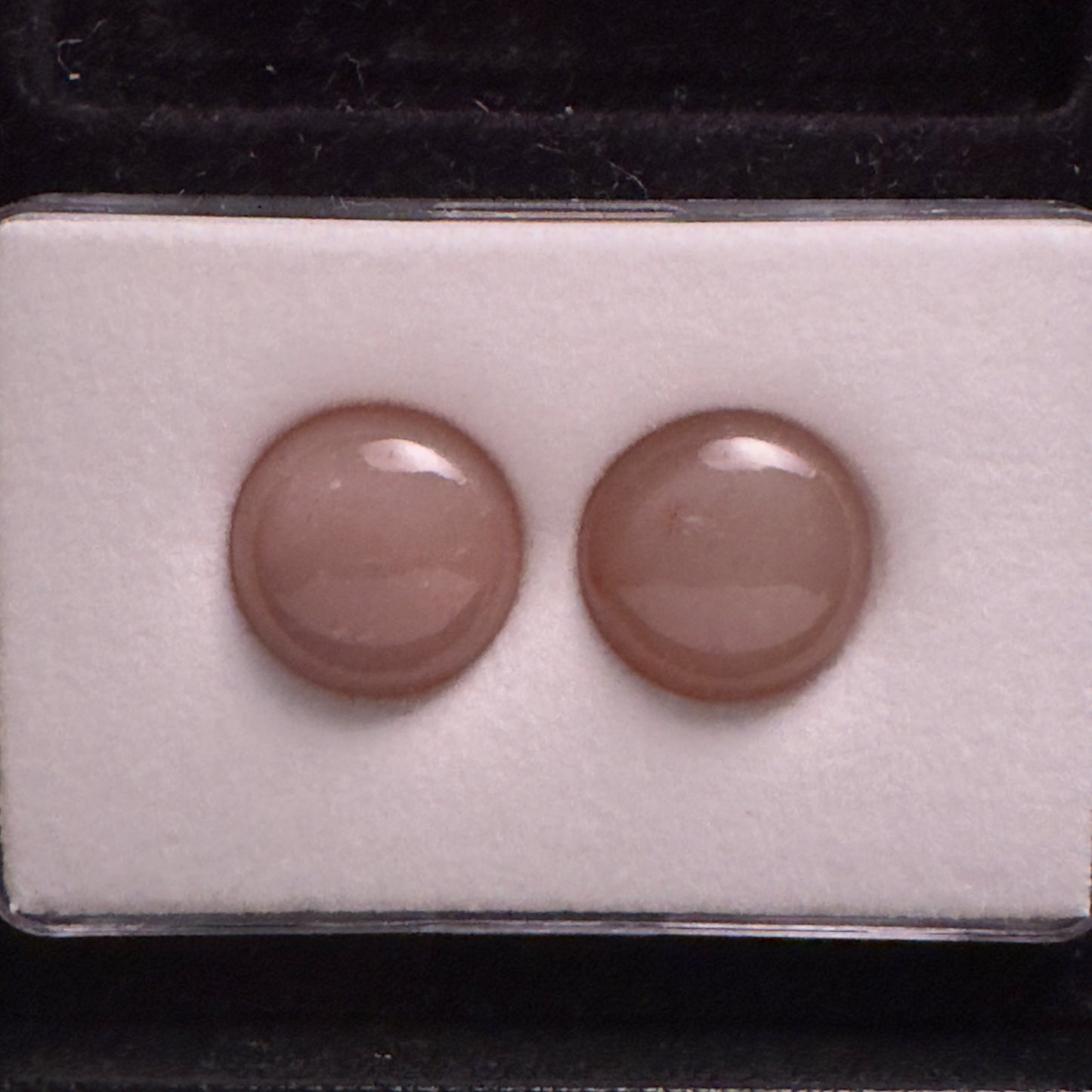 Moonstone Cabochons Round 17 mm 43.98 cts Pair