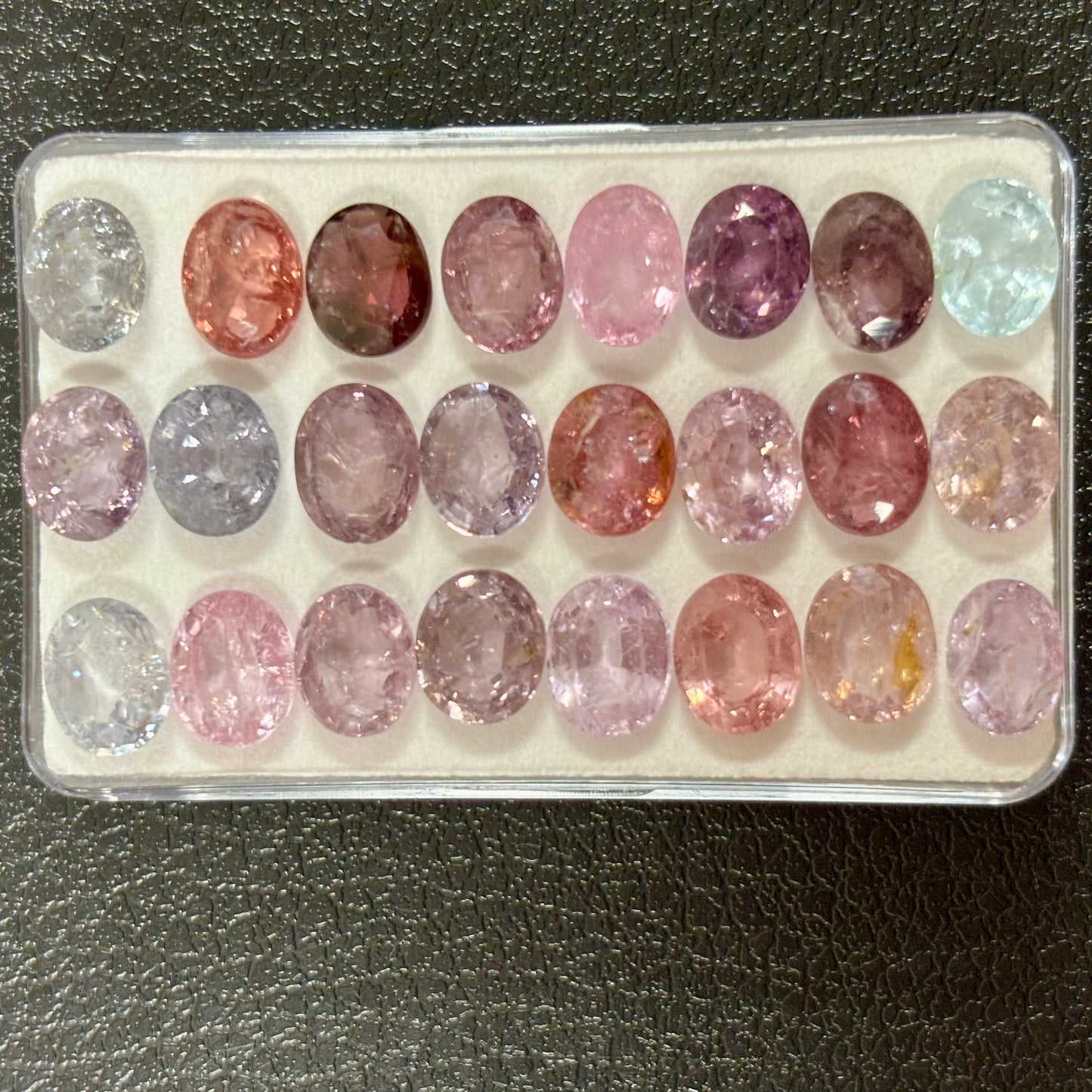 1 piece Spinel Oval Faceted With Inclusions Approx. 8-8.4 x 6-6.8 mm 1.7 Cts.