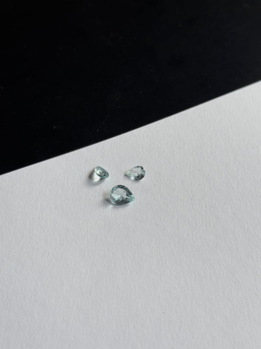 Erinnert an einen klaren Sommertag! Himmelblauer Tropfen Aquamarin