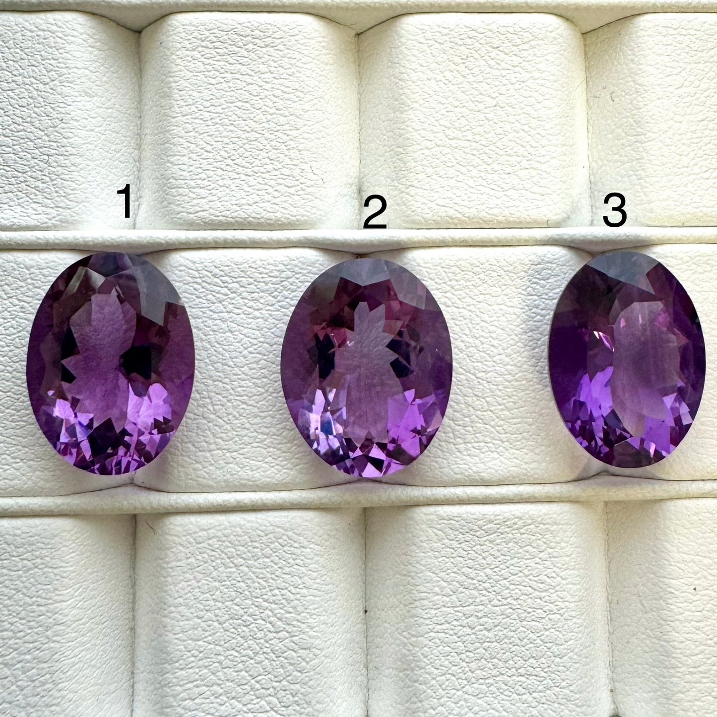 Amethyst Oval Faceted Deep Magical Purple With Choice 16 x 12mm