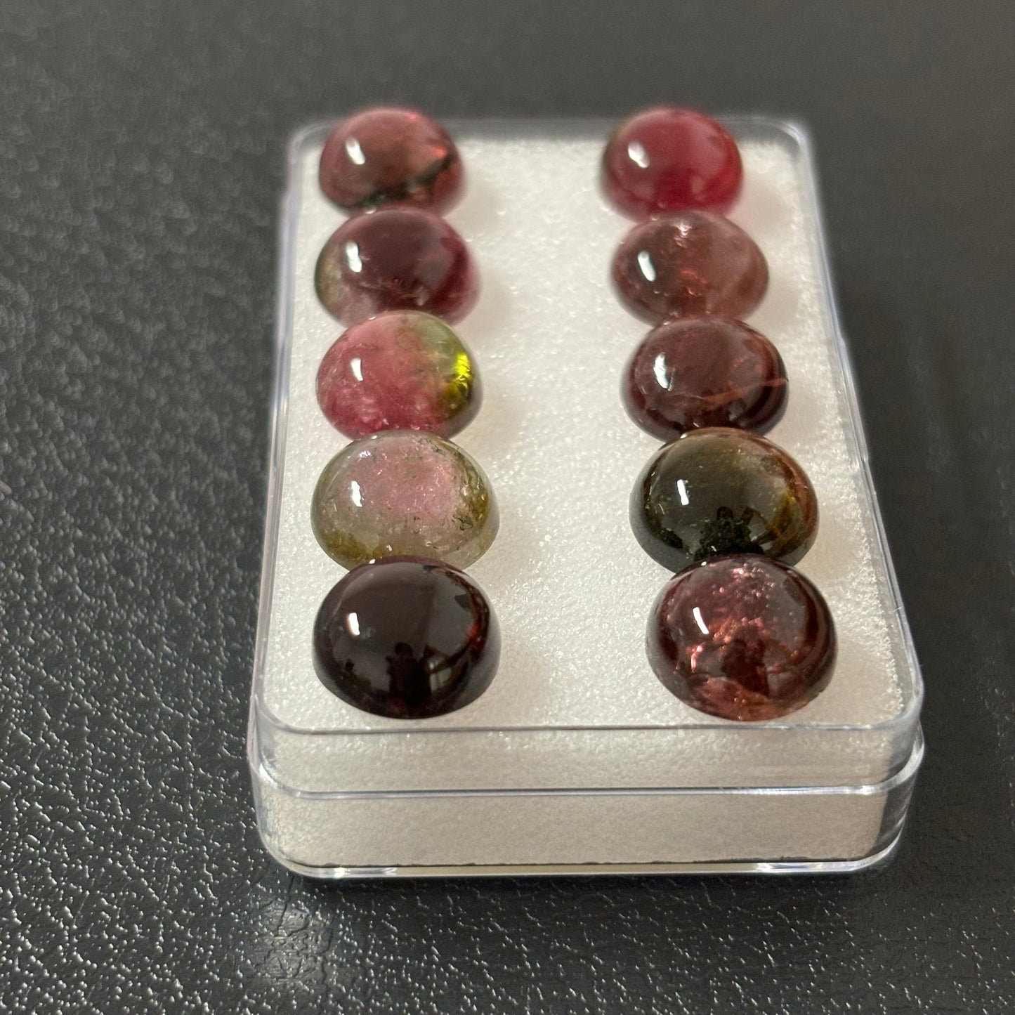 Tourmaline Round Cabochon With Inclusions Approx. 10.7mm 4.5 Cts.