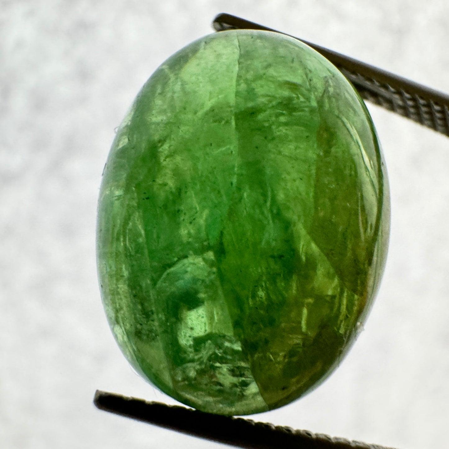 Experience the exoticism of natural Tsavorit 17,3mm x 13,0mm 17,12cts