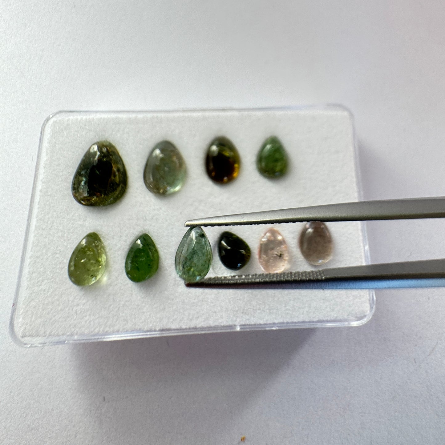 Timeless Beauty With Tourmaline In Natural Shades Drop Shape
