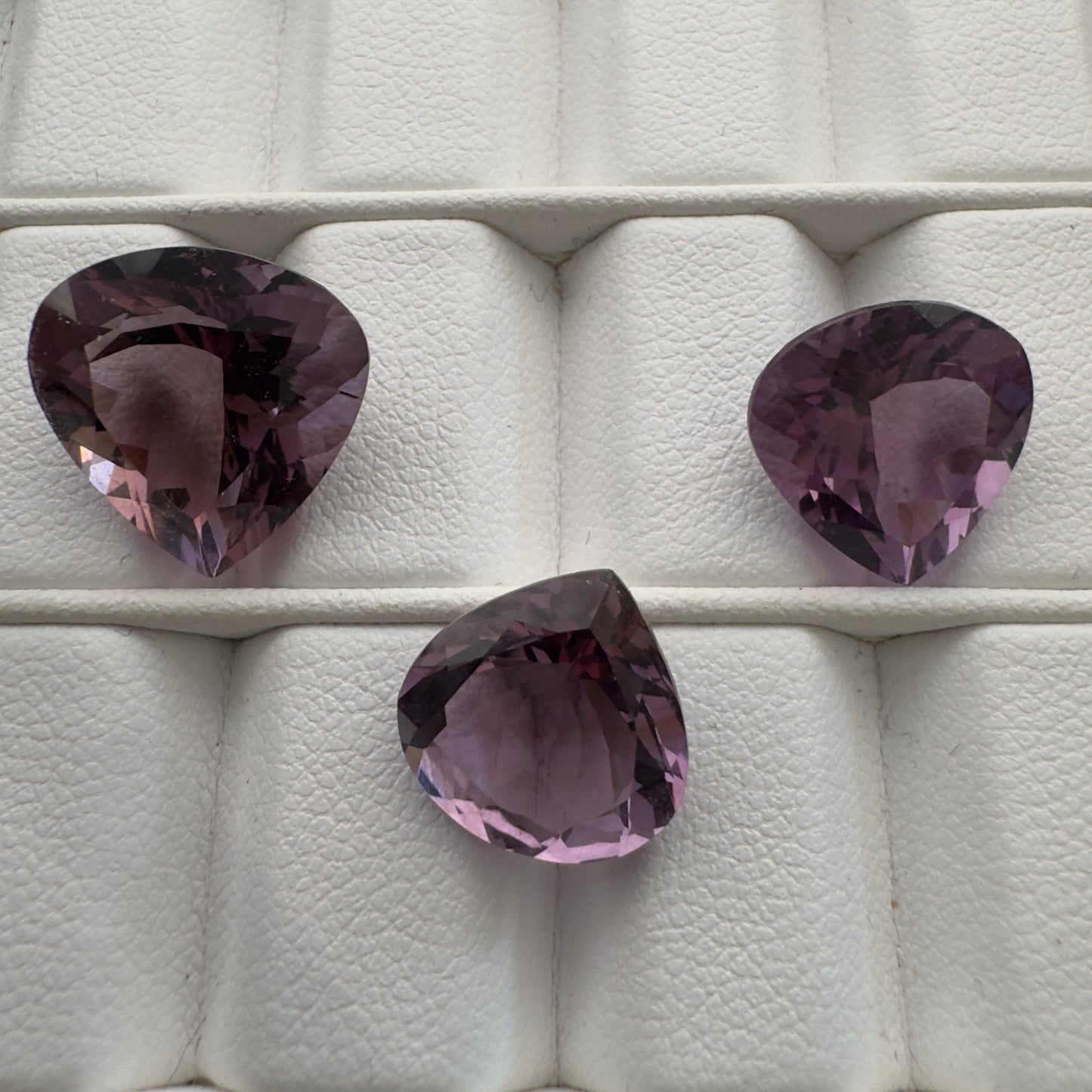 Amethyst Drop Faceted Stones