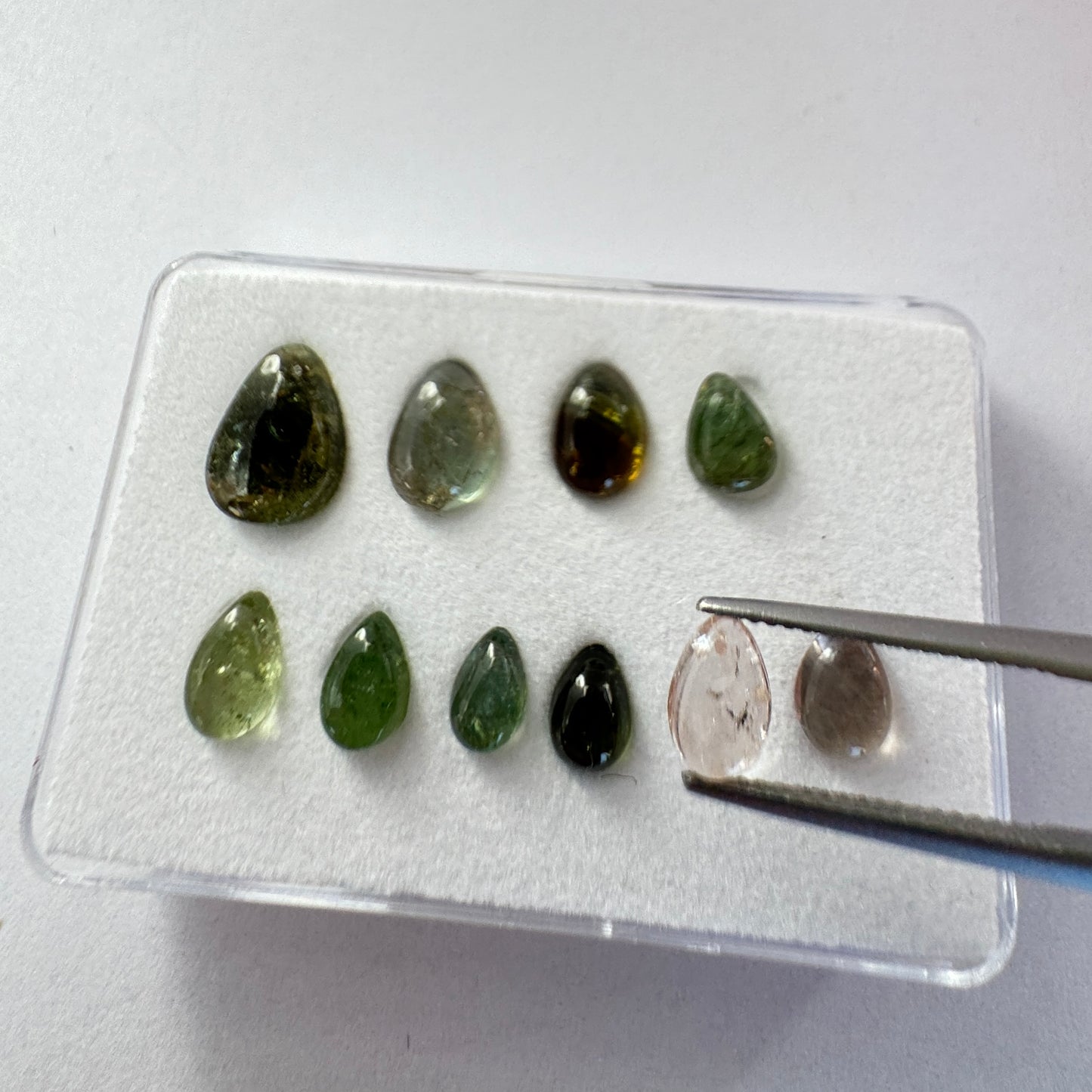 Timeless Beauty With Tourmaline In Natural Shades Drop Shape
