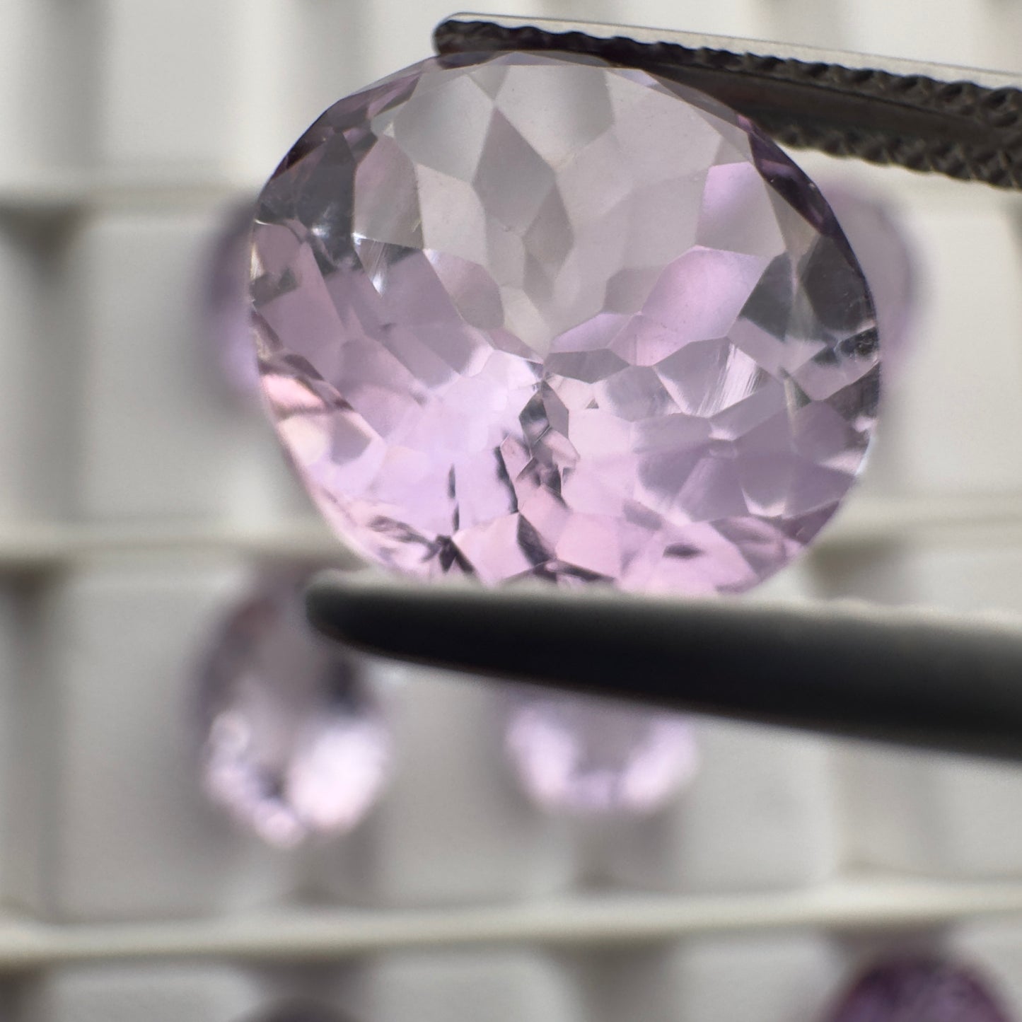 Amethyst Oval Faceted Gemstones With Purple Hue Approx. 12 x 10mm