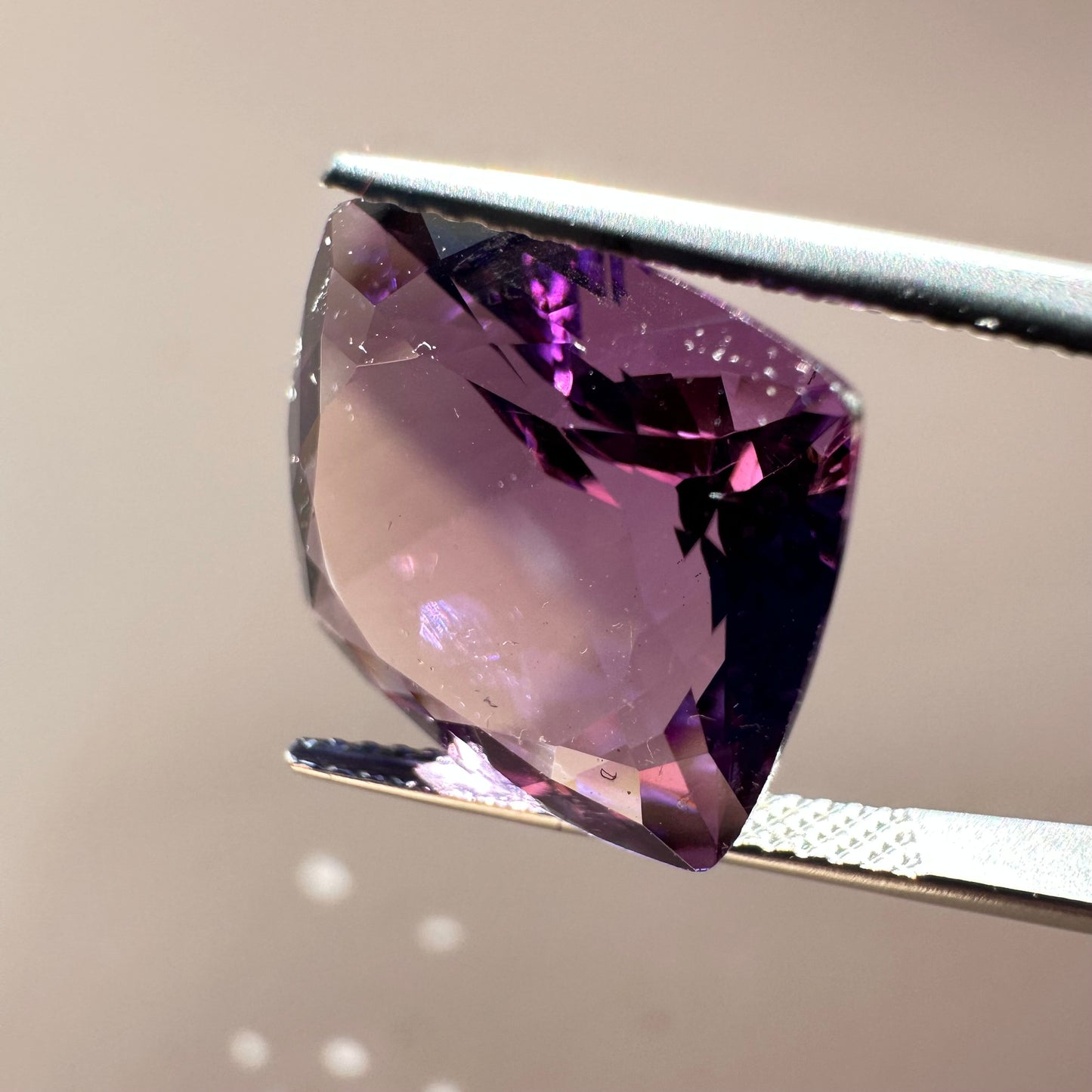 Radiant Beauty of Antique Cut Amethyst 12.12cts