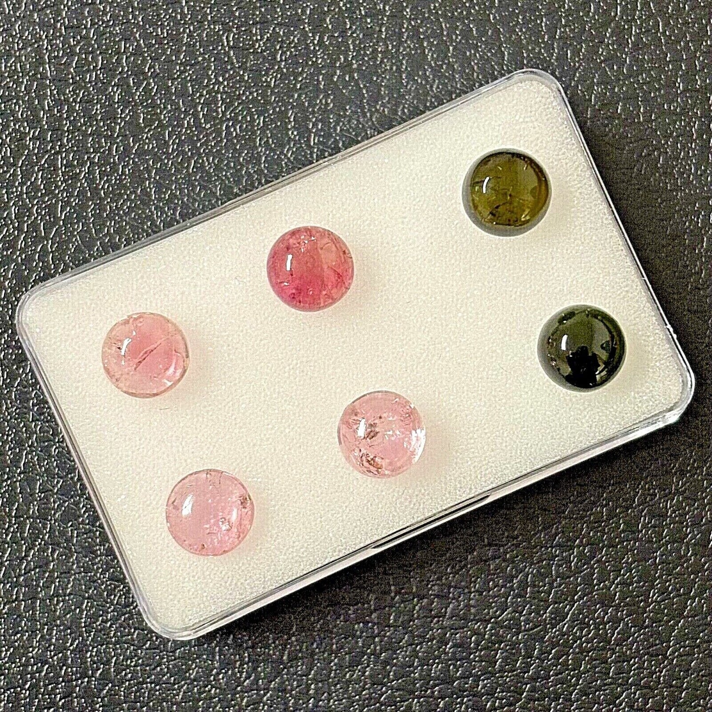 Tourmaline Round Cabochon With Inclusions Approx. 8mm 2.50 Cts.