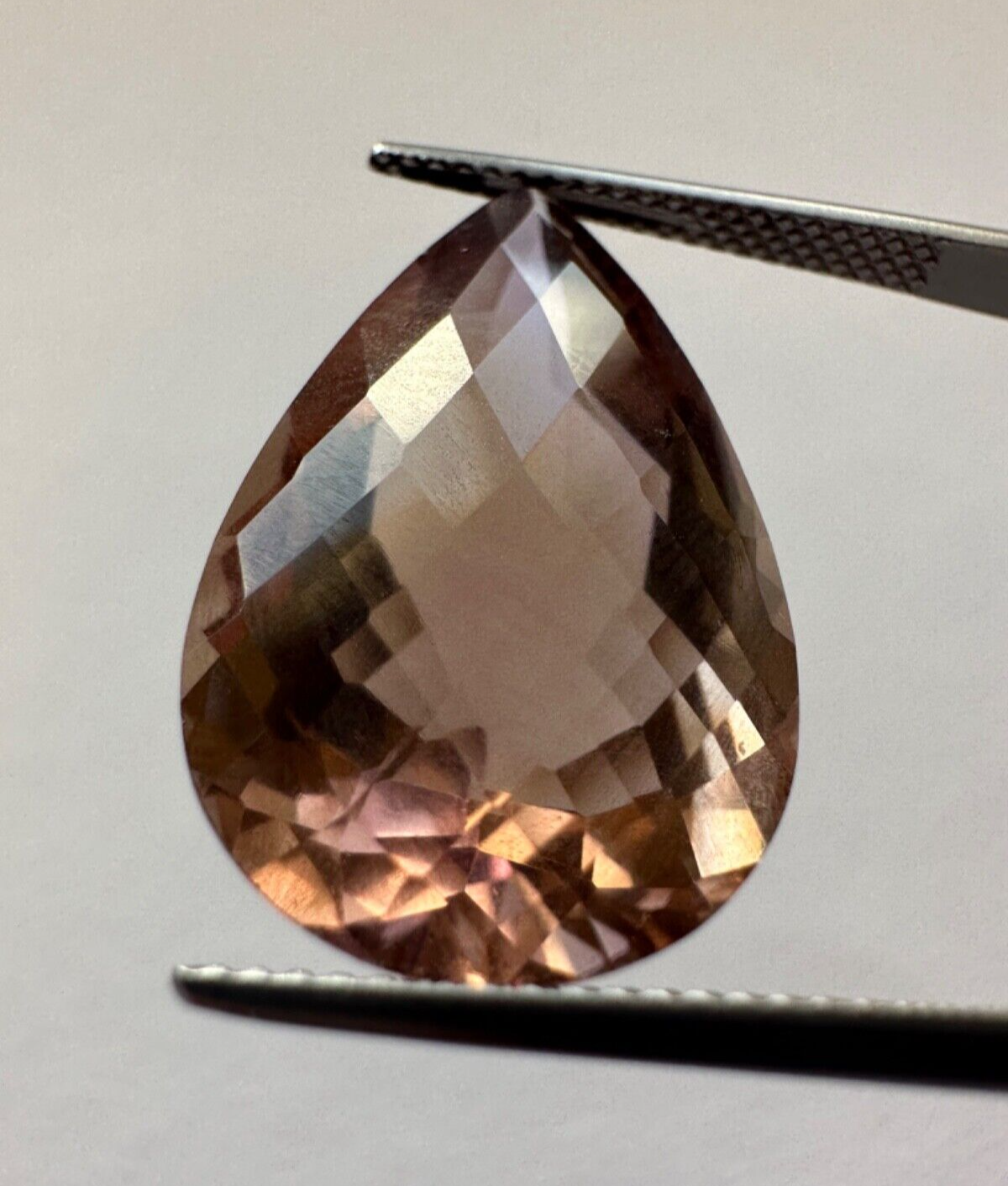Ametrine Drop Faceted 22mm x 19,6mm 16,19cts