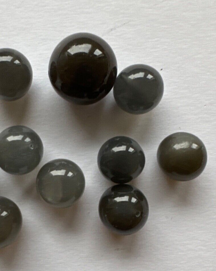 10 Shimmering Moonstone Loose Beads Balls With Hole