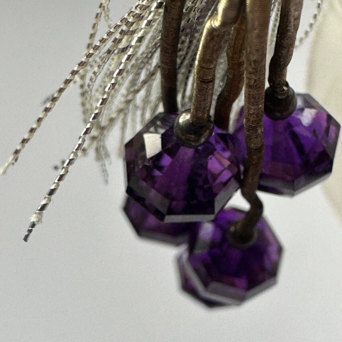 Amethyst Beads Faceted -5 Piece Set 20 Cts