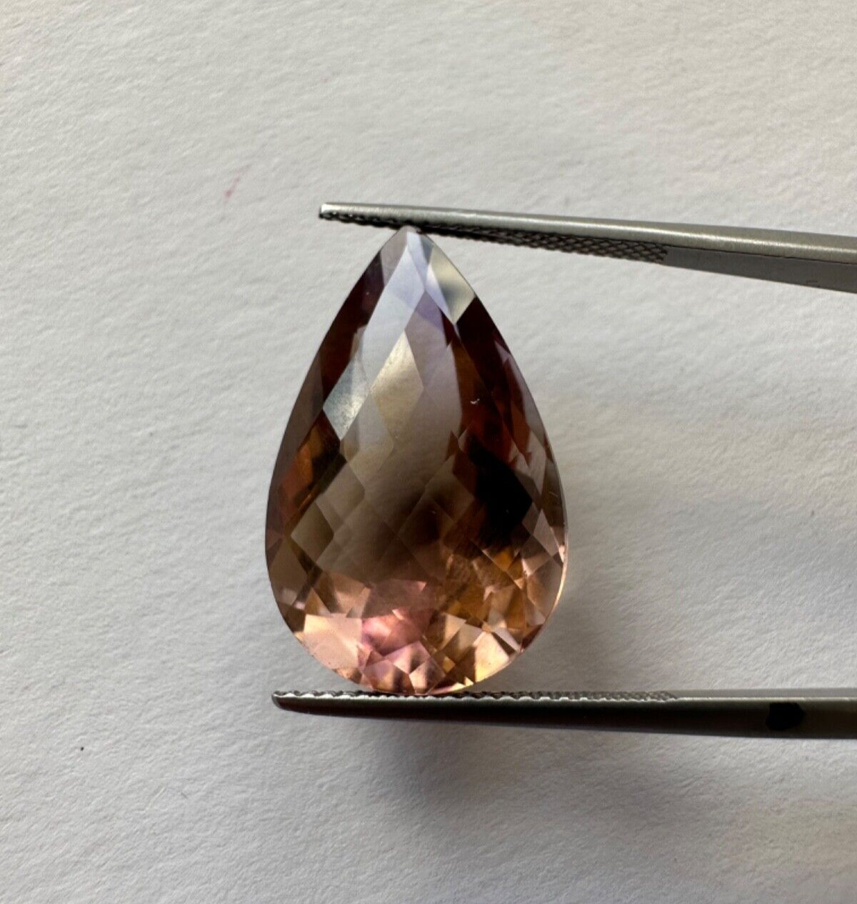 Ametrine Drop Faceted 22mm x 19,6mm 16,19cts