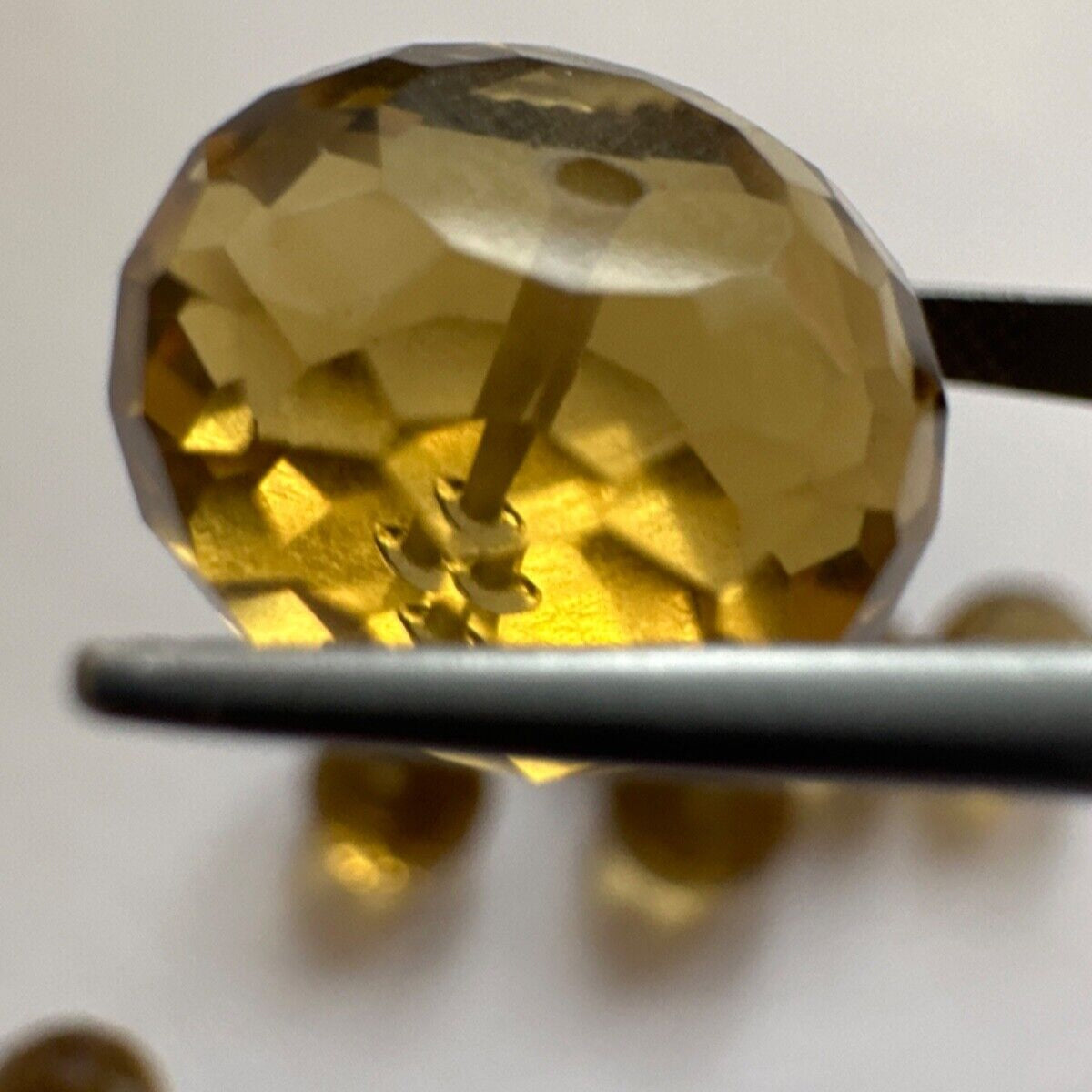 1 Piece Wonderful Lemon Brown Citrine Faceted Loose Beads with Holes 11-20mm With Selection