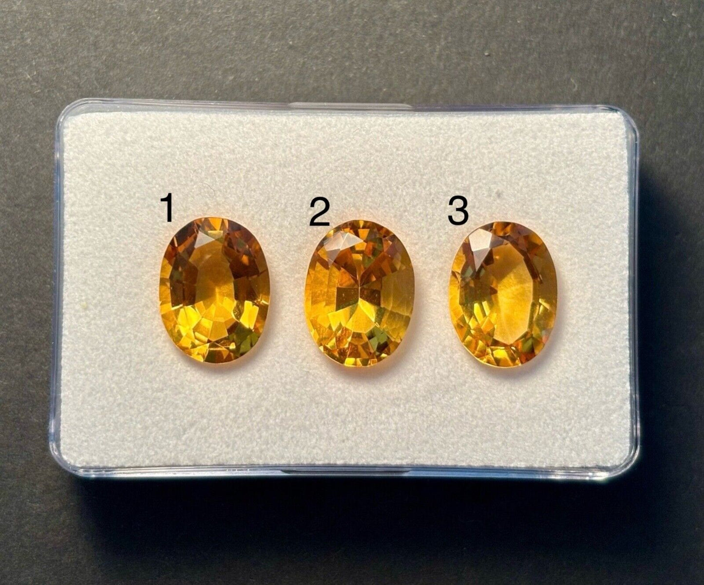 Citrine Sun Yellow Oval Cut Faceted 13.6 x 10.2 mm 17.59 Carats