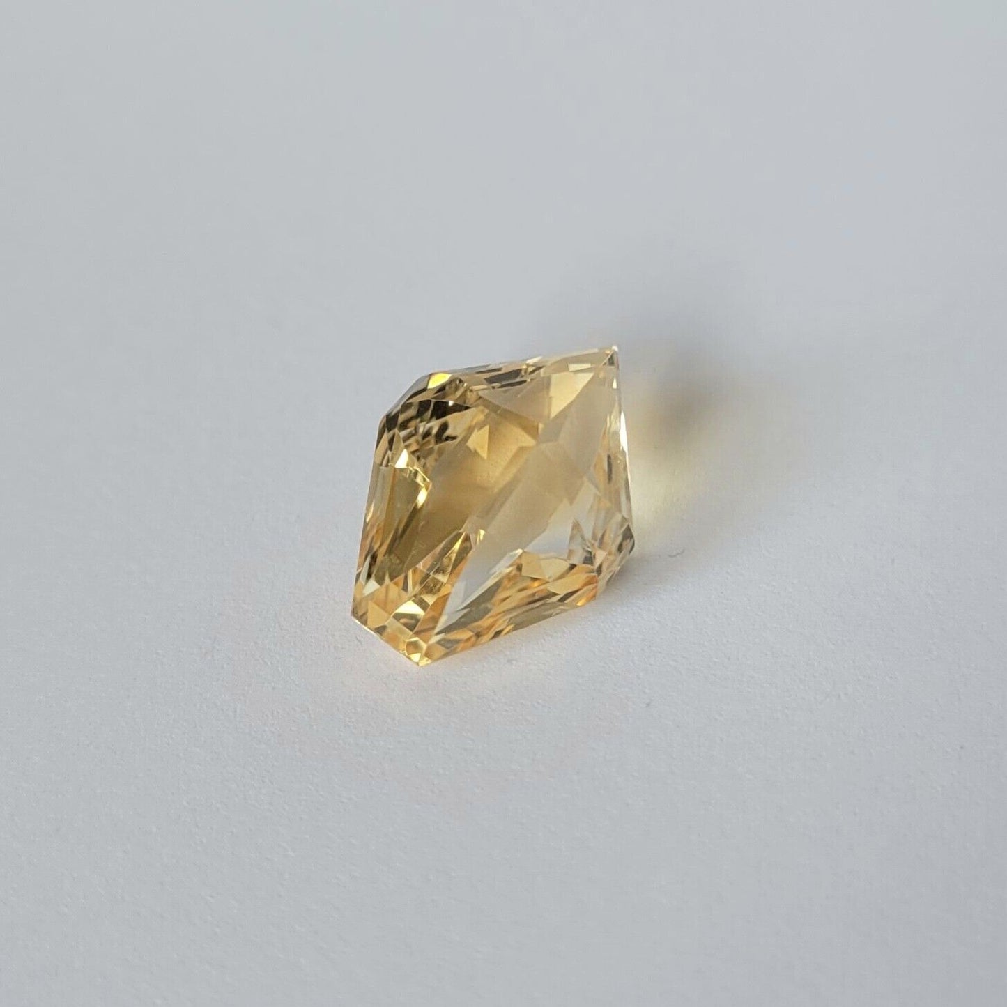 Citrine Sun Yellow Elaborate Cut Faceted 20.3 x 13.9 mm 15.74 Carat AA+