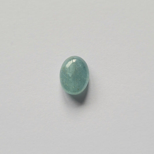 Aquamarine Natural Blue Oval Cut Cabochon Glossy