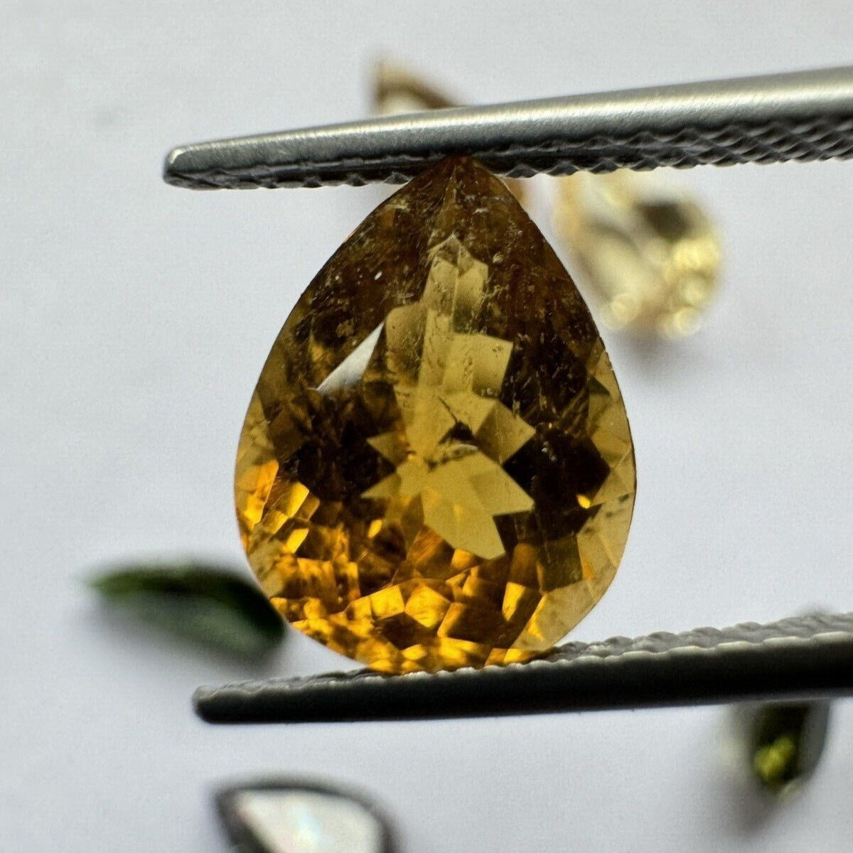 Tourmaline Drop Faceted in Great Colours
