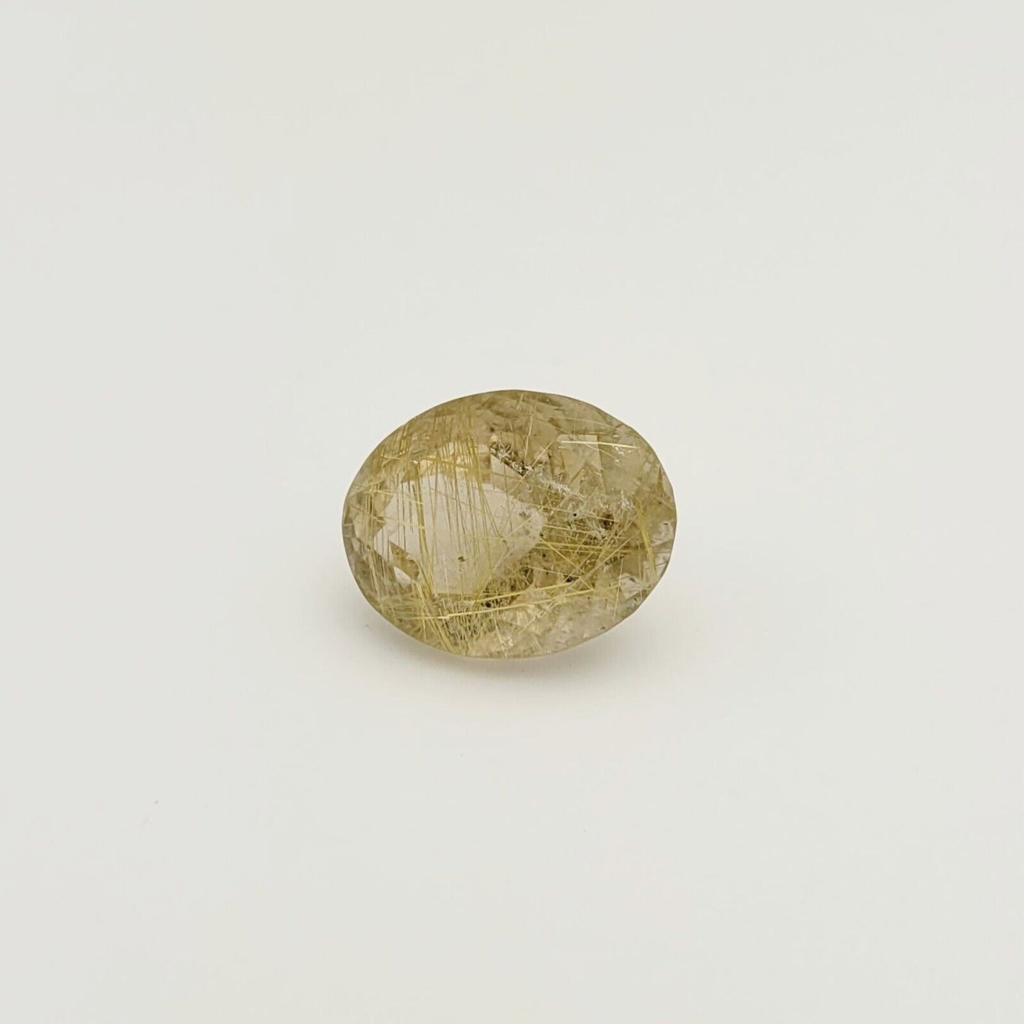 Rutile Quartz Oval Natural two-tone Faceted