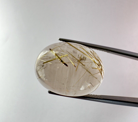 Rutil Venus hair masterpiece of nature in oval form 20mm x 15mm 22,07cts