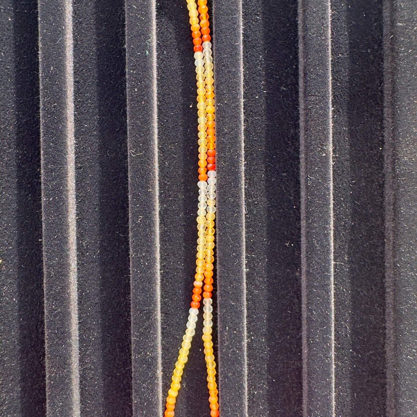 AAA+ Mexican Fire Opal Faceted Round 3mm Beads String Of 42 Cm