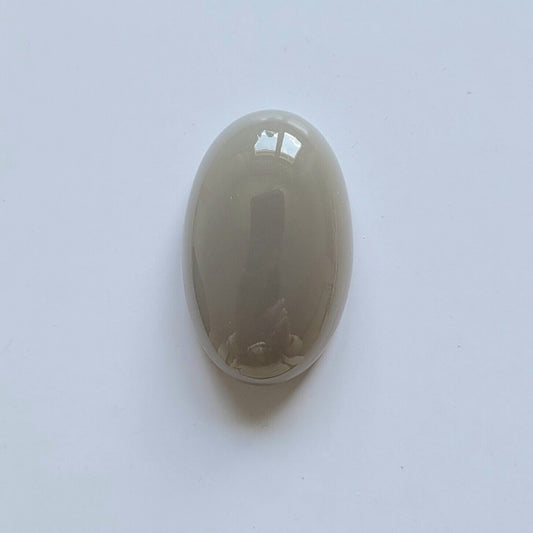 Moonstone Gray Oval Cabochon Shiny Gemstones 31.5 x 19.5mm 46.42 Carats Good