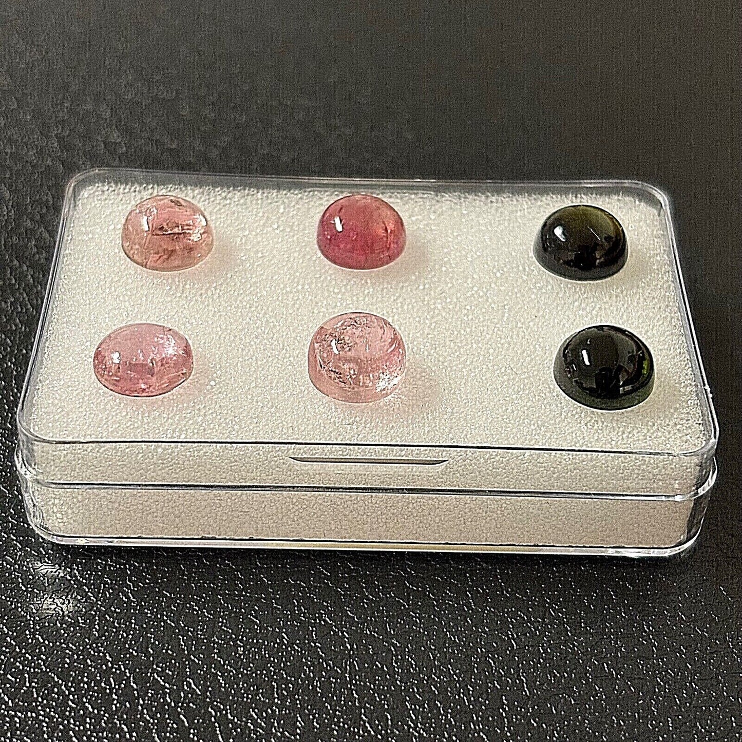 Tourmaline Round Cabochon With Inclusions Approx. 8mm 2.50 Cts.