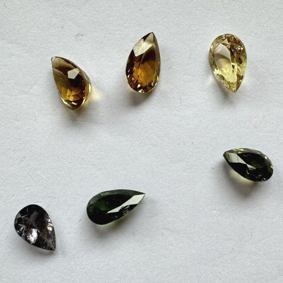 Tourmaline Drop Faceted in Great Colours