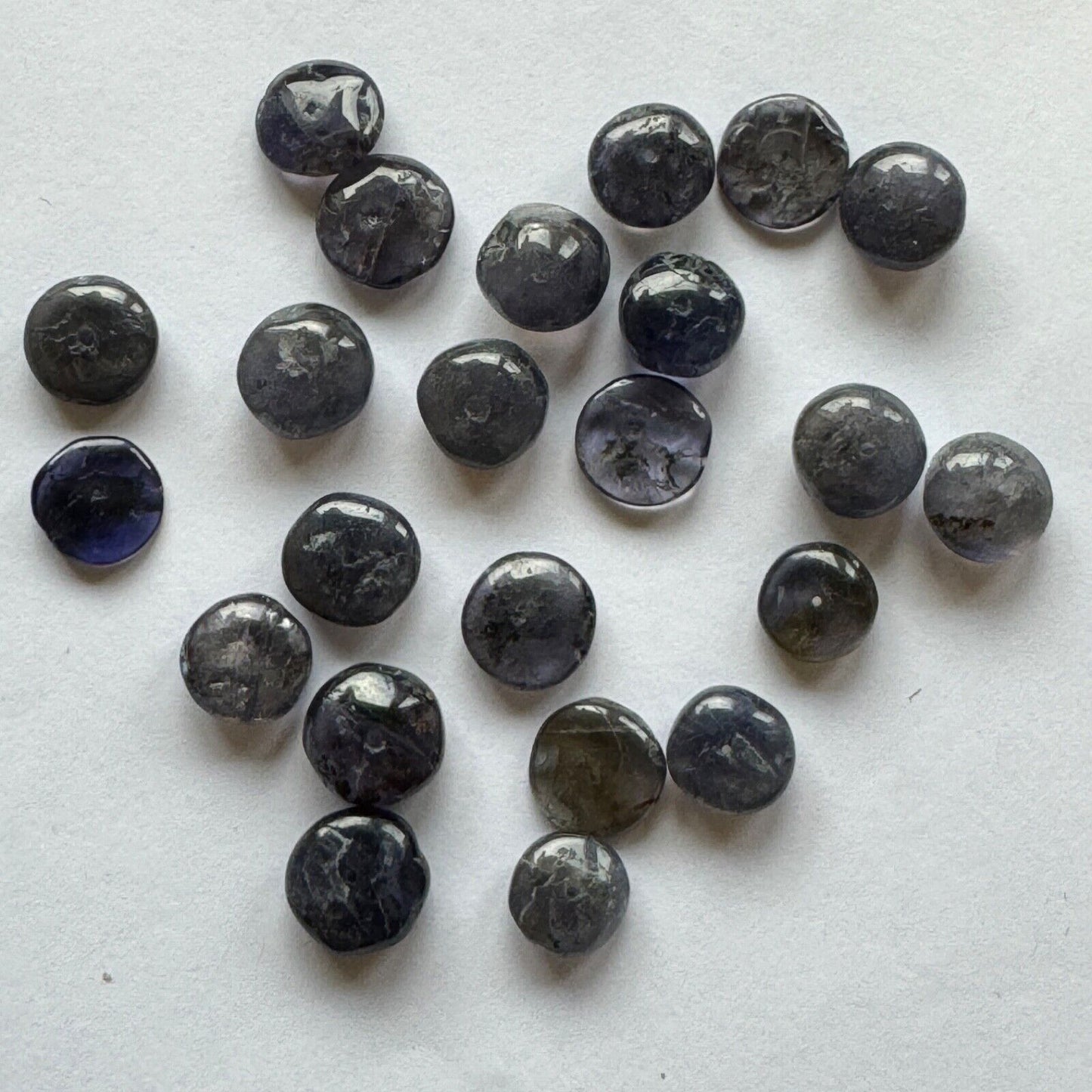 10 Tansanite Natural Indigo Blue Loose Beads Drilled