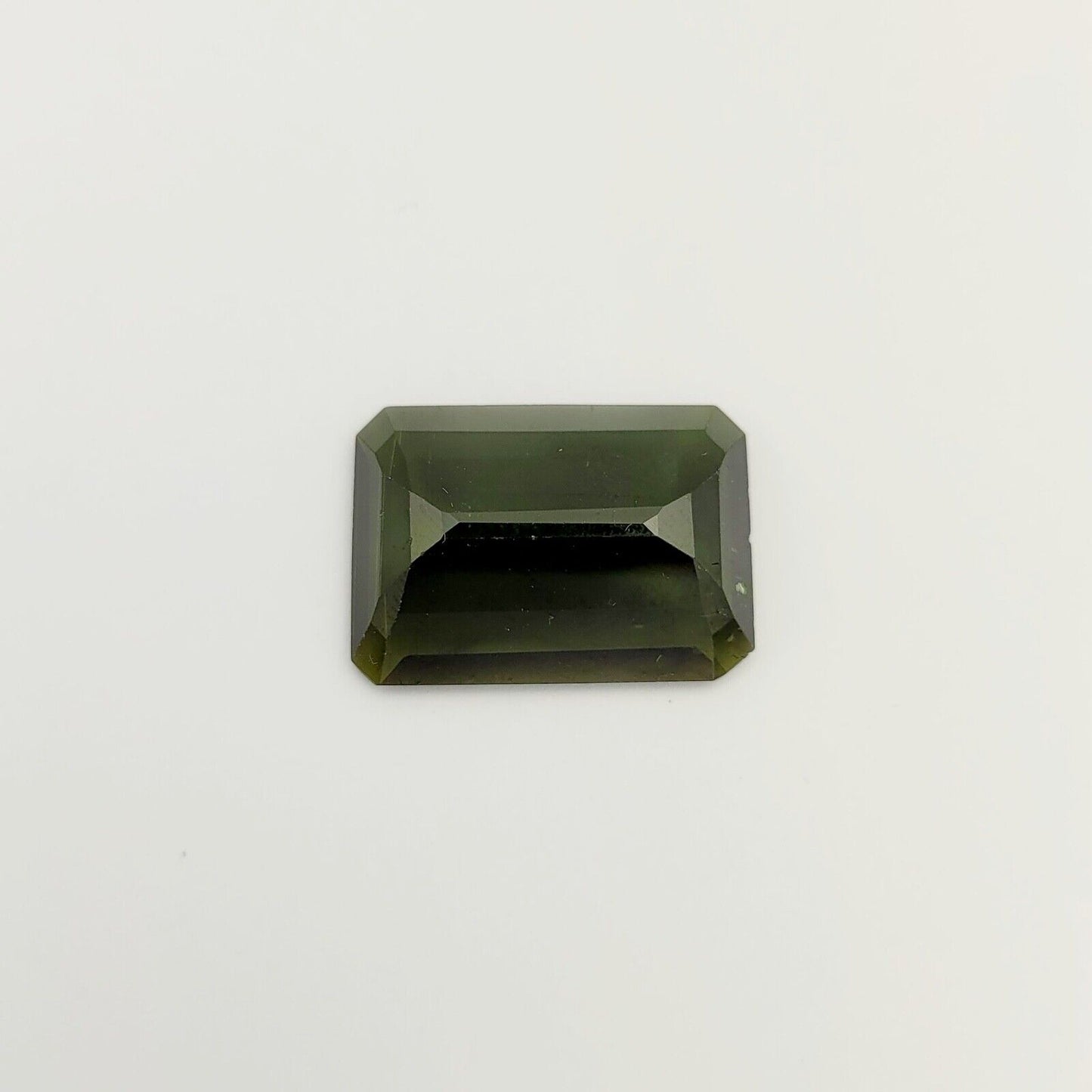 Tourmaline Green Faceted Emerald Cut Giant 25,3 x 18,2 mm 27,86 Carat